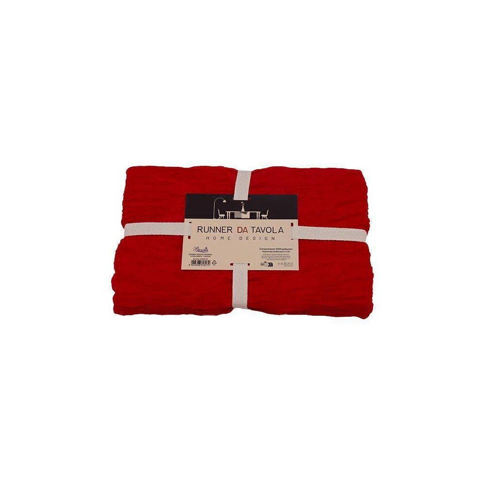 RUNNER TESSUTO CRUNKLE H90XL300CM ROSSO